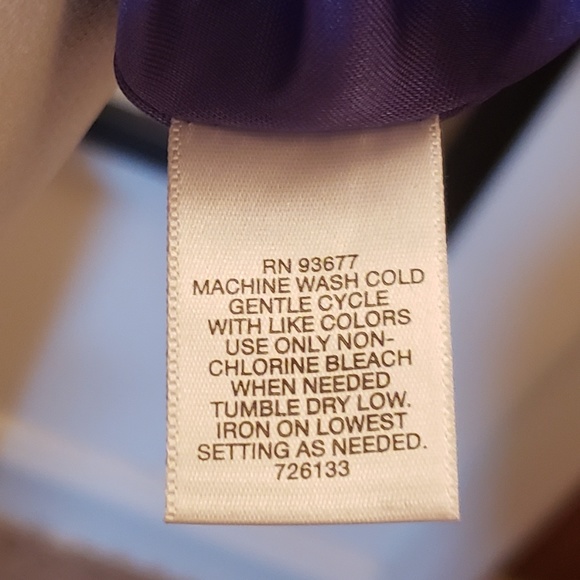 Liz Claiborne purple and Black Color block dress - Picture 4 of 4